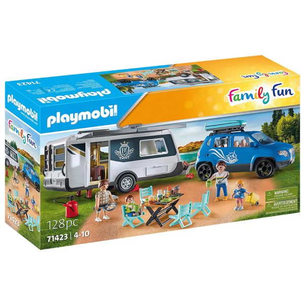 Playmycenter Playmobil Family Fun 71423 Caravana con Coche Playmycenter