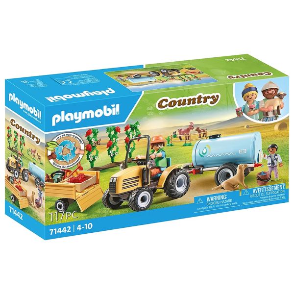 Tractor Huevo Pascua Playmobil PLAYMOBIL TRACTOR CON REMOLQUE Y