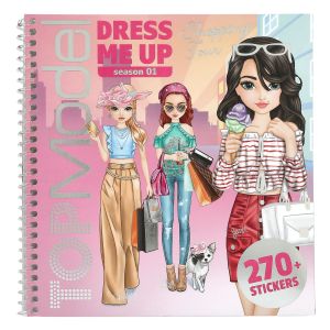 TOP MODEL - CUADERNO DE PEGATINAS DRESS ME UP SHOPPING TOUR