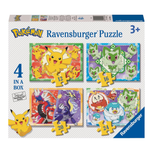 RAVENSBURGER PACK 4 PUZLES PROGRESIVOS POKÉMON