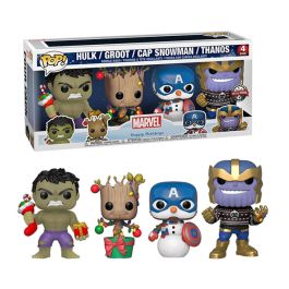 Playmycenter Funko Pop! Marvel: Street Art 4-Pack Holiday