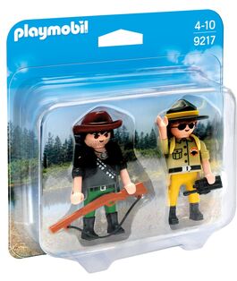 PLAYMOBIL - DUO PACK RANGER Y CAZADOR FURTIVO