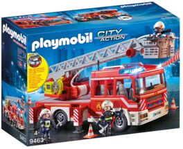 PLAYMOBIL - CAMIÓN DE BOMBEROS CON ESCALERA