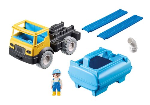 PLAYMOBIL ® 9144 1.2.3 SAND CAMIÓN CON TANQUE DE AGUA