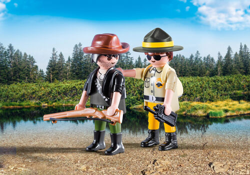 PLAYMOBIL - DUO PACK RANGER Y CAZADOR FURTIVO