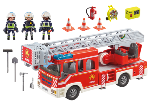 PLAYMOBIL - CAMIÓN DE BOMBEROS CON ESCALERA