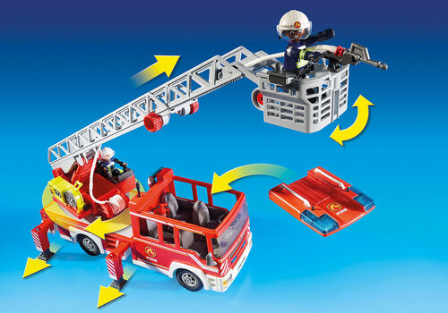 PLAYMOBIL - CAMIÓN DE BOMBEROS CON ESCALERA