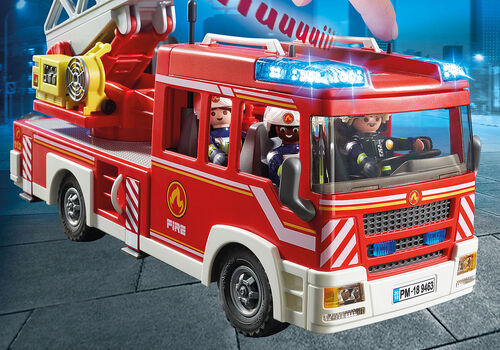 PLAYMOBIL - CAMIÓN DE BOMBEROS CON ESCALERA