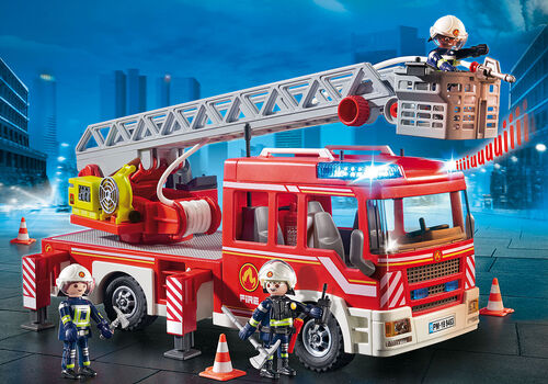 PLAYMOBIL - CAMIÓN DE BOMBEROS CON ESCALERA