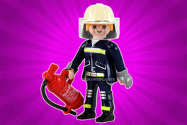 PLAYMOBIL 9333-6 SOBRE SORPRESA SERIE 13 NIÑAS - BOMBERA
