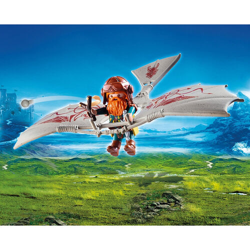 PLAYMOBIL - ENANO CON MÁQUINA VOLADORA