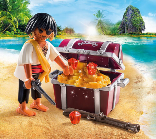 PLAYMOBIL - PIRATA CON TESORO