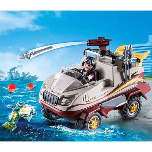 PLAYMOBIL - COCHE ANFIBIO DE LOS LADRONES