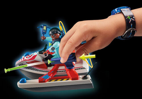 PLAYMOBIL - CAZAFANTASMAS: ZEDDEMORE CON MOTO DE AGUA