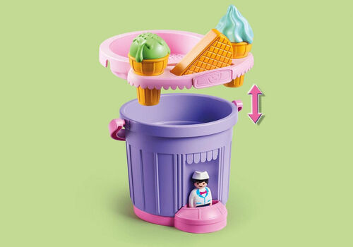 PLAYMOBIL 9406 1.2.3. SAND CUBO DE ARENA HELADERÍA