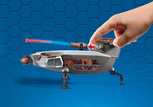 PLAYMOBIL - SUPER 4: AGENTE GENE Y SYKRONIANO CON NAVE