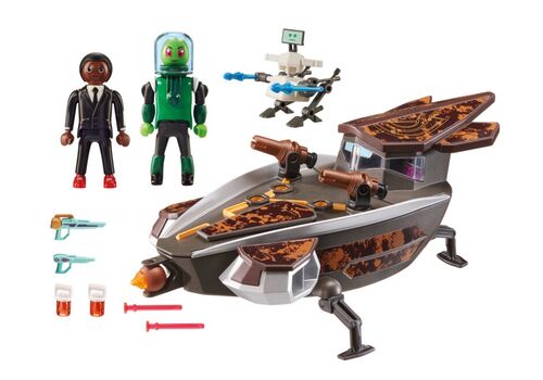 PLAYMOBIL - SUPER 4: AGENTE GENE Y SYKRONIANO CON NAVE