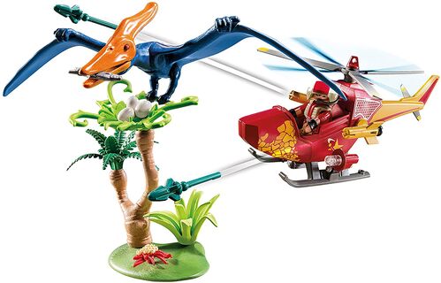 PLAYMOBIL - HELICÓPTERO CON PTEROSAURIO