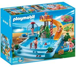 PLAYMOBIL 4858 PISCINA CON TOBOGÁN