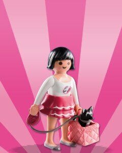 PLAYMOBIL 5597-6 SOBRE SORPRESA SERIE 8 NIÑAS - CHICA CON PERRO