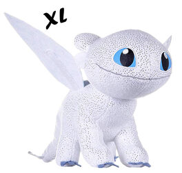 PELUCHE DRAGONS 30cm - LIGHT FURY - 760017685-5