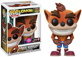 FK25643 Crash Bandicoot Funko Pop! Games - Figura Crash Bandicoot Flocked -Exclusive