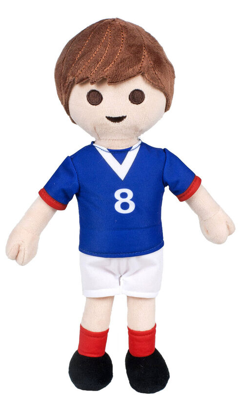 PELUCHE PLAYMOBIL - JUGADOR DE FÚTBOL FRANCIA 30 CM SERIE LIMITADA