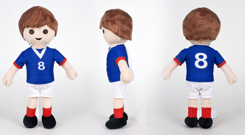 PELUCHE PLAYMOBIL - JUGADOR DE FÚTBOL FRANCIA 30 CM SERIE LIMITADA