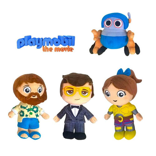 PELUCHE PLAYMOBIL THE MOVIE - REX DASHER 27 CM