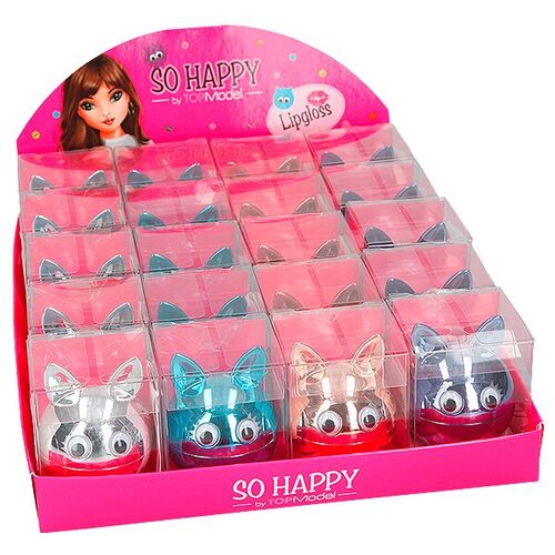 TOP MODEL 006398-1 BRILLO PARA LABIOS PLATA SO HAPPY