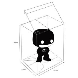 Funda Protectora para Figuras Funko Pop! 16,2cm x 11,8cm x 5cm