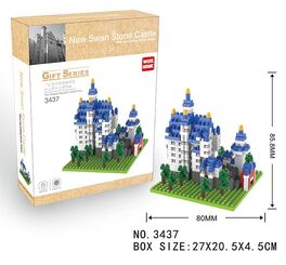 WH3437 NEW SWAN STONE CASTLE Gift Series WISE HAWK