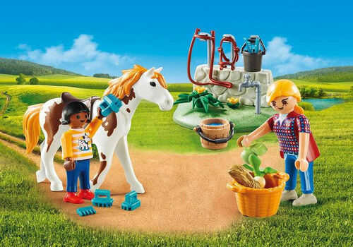 PLAYMOBIL - MALETÍN GRANDE CUIDADO DE CABALLOS