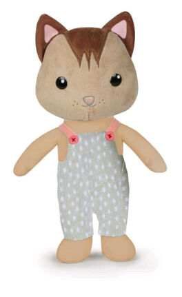 PELUCHE FARM FAMILY - 22 CM - FAMILIA GATO MARRÓN