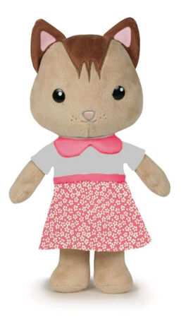 PELUCHE FARM FAMILY - 22 CM - FAMILIA GATA MARRÓN