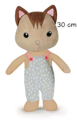 PELUCHE FARM FAMILY - GATO MARRÓN CHICO 30 CM