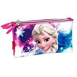 MONTICHELVO - ESTUCHE PORTATODO TRIPLE PLANO DE FROZEN SHINING