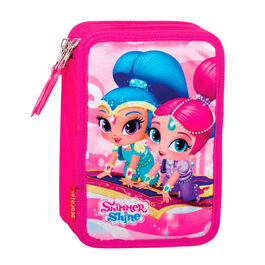 PLUMIER TRIPLE 55254 SHIMMER AND SHINE CON MATERIAL ESCOLAR
