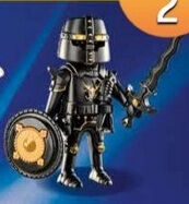 PLAYMOBIL 70139-4 SOBRE SORPRESA THE MOVIE SERIE 2 - CABALLERO NEGRO