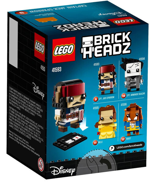 41593 BrickHeadz Lego Capitán Jack Sparrow