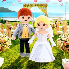 PELUCHE PLAYMOBIL - PAREJA DE NOVIOS EDICIÓN DELUXE 30 CM