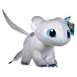 PELUCHE DRAGONS 30cm - LIGHT FURY BRILLA EN LA OSCURIDAD - 760017684-2