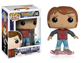 Regreso al futuro II POP! Movies Vinyl Figura Marty McFly con patinete 10 cm