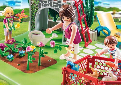 PLAYMOBIL ® 70010 SUPERSET FAMILIA EN EL JARDÍN