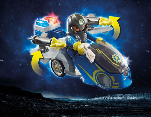 PLAYMOBIL - MOTO DRON DE LA POLICÍA GALÁCTICA