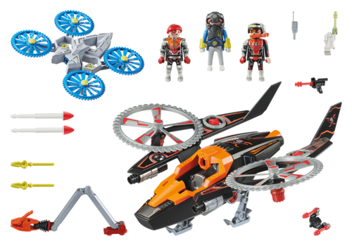 PLAYMOBIL - HELICÓPTERO DRON DE LOS PIRATAS GALÁCTICOS