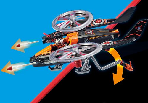 PLAYMOBIL - HELICÓPTERO DRON DE LOS PIRATAS GALÁCTICOS