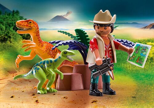 PLAYMOBIL MALETÍN GRANDE DINOSAURIOS Y EXPLORADOR