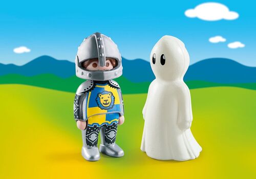 PLAYMOBIL - 1.2.3: CABALLERO CON FANTASMA