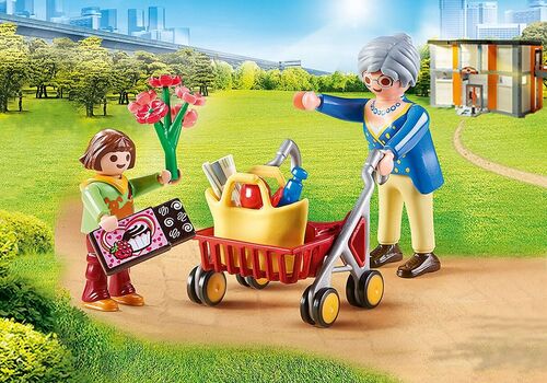PLAYMOBIL ® 70194 ABUELA CON NIÑA